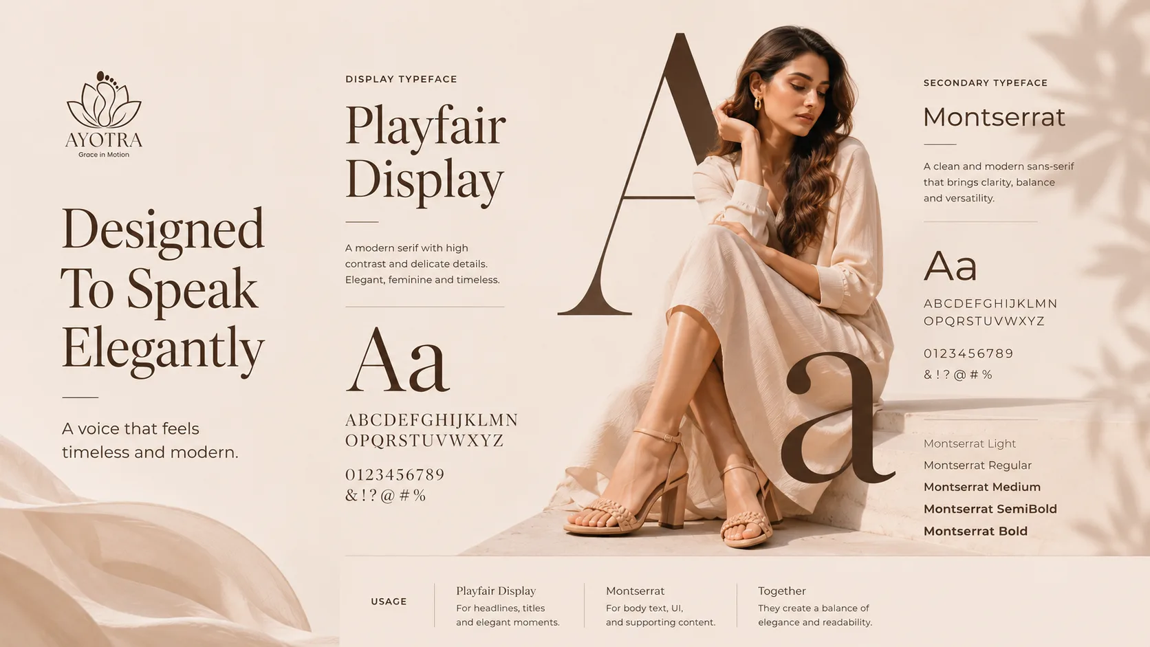 Ayotra — Logo and Branding packaging & visual design mockup 7 by Raghav Chopra